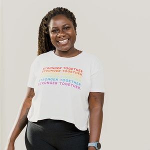 Barre3 pride cropped shirt